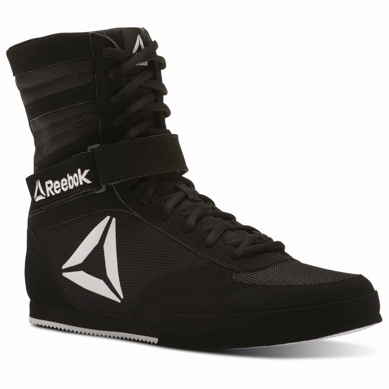 Ghete Reebok Boxing Barbati Negrii/Albi Romania ST4839LY